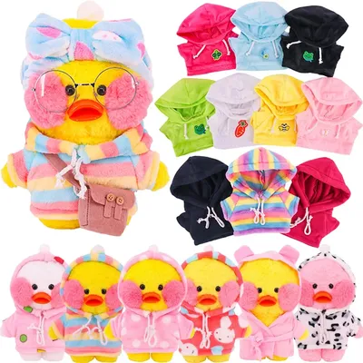 Kawaii Lalafanfan Clothes 30 Cm Yellow Duck Clothes Plush Toy Free Shipping Children's Gift Cartoon