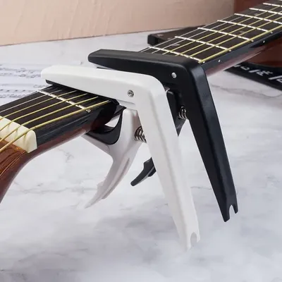 1PC Universal Guitar Capo ABS+Metal Quick Change Clamp Key for Acoustic Classic Electric Guitar