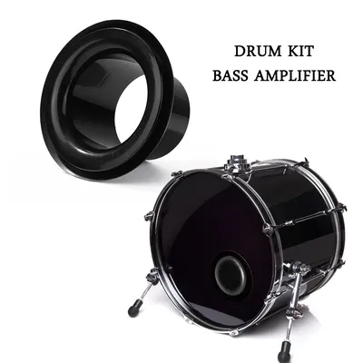 Drum Bass Bottom Microphone Loudspeaker Voice Sound Amplifier Drum Accessories Bass Hole Protection