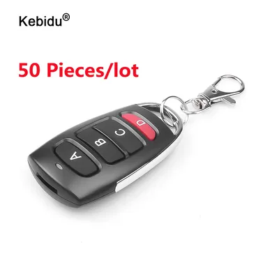 50 Pieces/lot 433Mhz Portable Duplicator Key Auto Cloning Gate Remote Control for Garage Door Remote