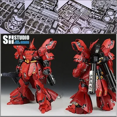 SH STUDIO for Gundam 1/100 MG SAZABI Ver.Ka Etching Upgrade Special Metal Action Figure Model Detail Modification Repair