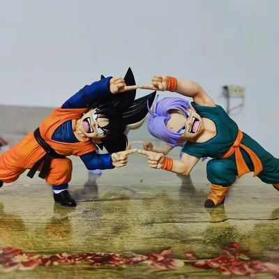 10cm Dragon Ball Figures Gotenks Trunks Combined Body Action Figures PVC Anime Collection Model Toys
