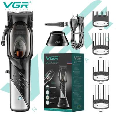 VGR002 new rechargeable electric clipper razor oil head gradual finishing belt base hair trimming