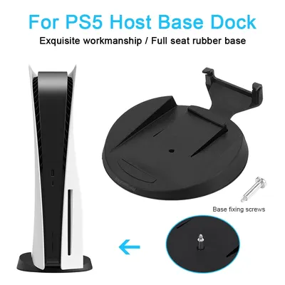 Original 2IN1 Vertical Stand Holder Console Dock Mount Base with Screw for PS5 Console for CD