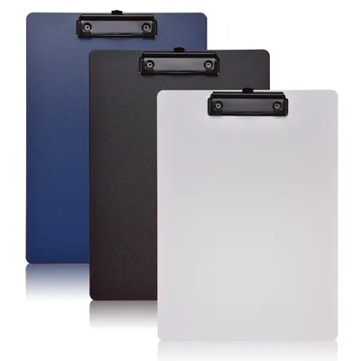 A4 File Folder Clipboard Writing Pad Memo Clip Board Clips Test Paper Storage Organizer School
