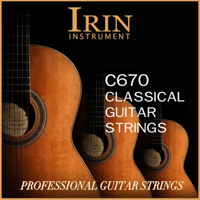IRIN C670 Classical Classic Guitar Strings Replacement Parts Transparent Nylon String Core Silver