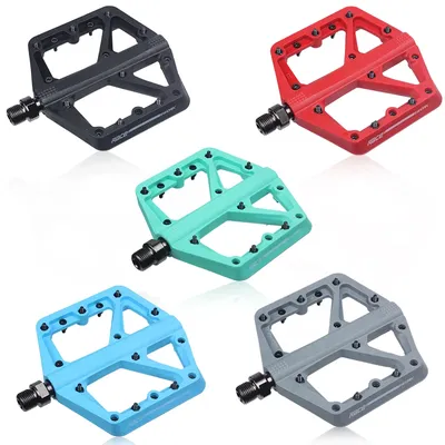 RACEWORK Bicycle Pedals MTB Nylom Pedal Ultralight Seal Bearings Flat Mountain Road Bike BMX