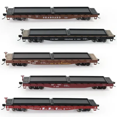 Evemodel 1 Unit HO Scale 52ft Flat Car 1:87 Rolling Stock Freight Cars C8741
