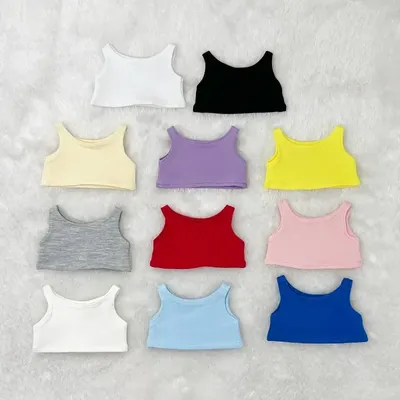 Doll Clothes for 10/15/20cm Idol Doll Outfit Accessories Tank Top Sleeveless T-shirt for Super Star