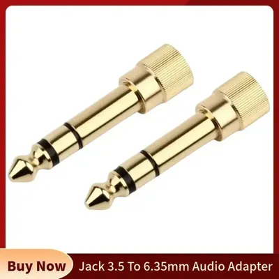 Jack 3.5 To 6.35mm Audio Adapter Speaker Connector 6.35 Male to 3.5mm Female Converters for Amplifer