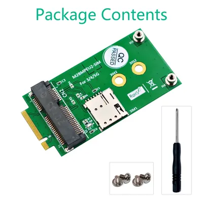 For NGFF M.2 Key B Card to Mini PCI-E Adapter with NANO SIM Card Slot for 3G/4G/5G GSM LTE Module