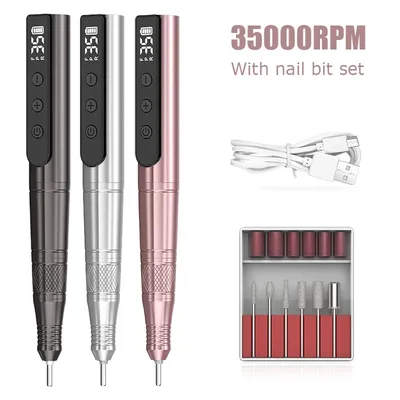 35000RPM Electric Nail Drill Machine Cordless Nail Sander Professional Manicure Machine Milling