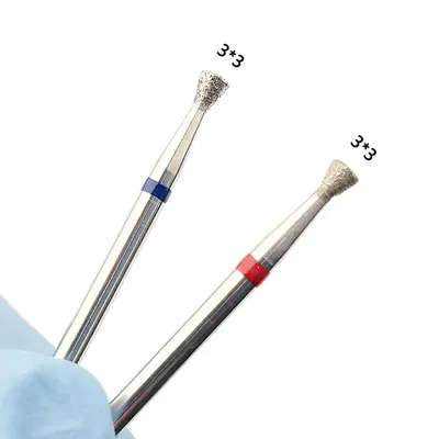 1PC Diamond Nail Drill Bit Nail Cuticle Bit Electric Nail Drill Accessory for Manicure Round Rotary Bur Nail Salon Milling Bit