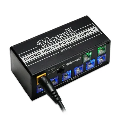 Movall Guitar Pedal Power Supply 8 Isolated Output Anti-interference 18W Different Output Guitar