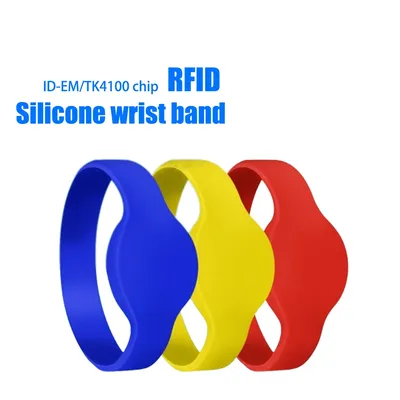 5pcs Rfid Smart Chip Id 125khz Read Only Wristband Bracelet For Access Control Center Waterproof