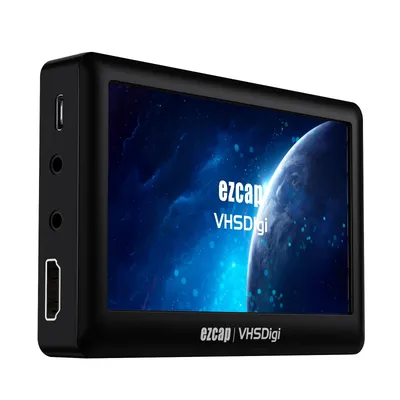 ezcap180 AV Recorder Video Audio Capture Box Analog to Digital Converter Record Video 4.3" from DVD Players to TF Card U Disk