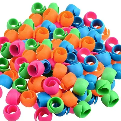 Silicone Ring Mixed color Spool Huggers Bobbin Clamps Holders Keep Thread Spools From Unwinding