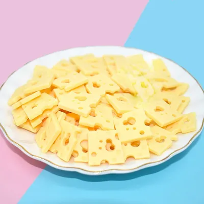 10pcs Resin Kawaii Mini Cheese Decoration Scrapbooking Materials Charms Embellishments Cabochon