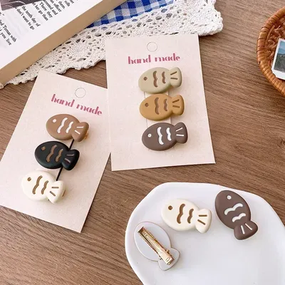 3pcs Cute Cartoon Small Fish Hair Clip for Women Girls Y2k Hairpin Sweet Funny Children Hair Side Clip Headwear Hair Accessories