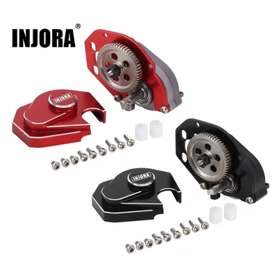 INJORA CNC Aluminium Complete Transmission Gearbox For 1:24 RC Crawler Car Axial SCX24 Deadbolt C10