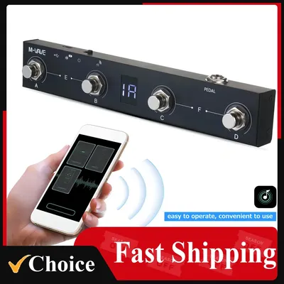 M-VAVE Chocolate Bluetooth Wireless MIDI Controller Rechargeable 4 Buttons Portable MIDI Foot