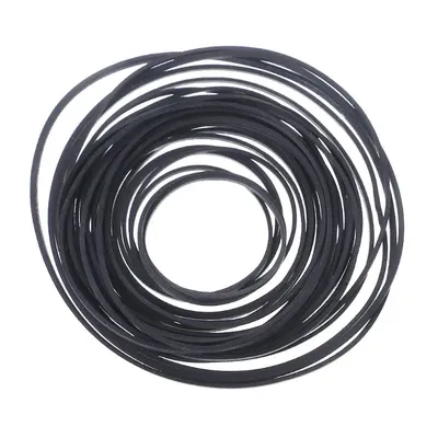 50Pcs 1/2/3/4mm Width Universal Mix Cassette Tape Machine Belts Assorted Flat Rubber Belt for CD