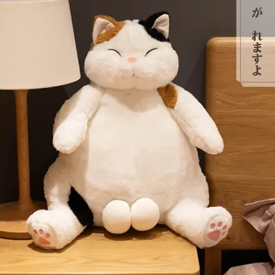 New Arrive 35cm Japanese Kawaii Soft Plush Cat Toys Stuffed Animal Dolls Kids Gift Lovely Fat Cats