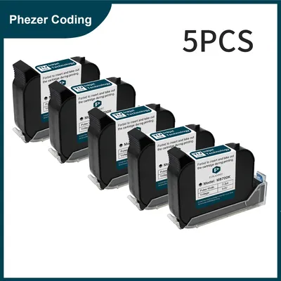 Phezer A Level Ink 1/3/5/10pcs Handheld Online Inkjet Printer Cartridge Quick Dry Black B Level