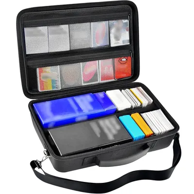 Trading Card Case Storage Box Deck Boxes for 2700+ Standard Card Games. Travel Organizer Holder