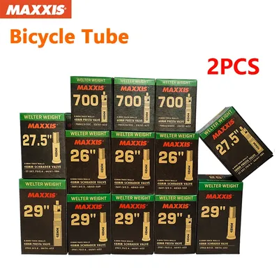 2PCS MAXXIS WELTER WEIGHT Bicycle Inner Tube 26/27.5/29 Inner Tube Of Mountain Bike Road Bike AV(SV)