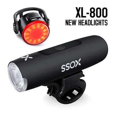 XOSS XL-800 Bike Light Headlight Waterproof USB Rechargeable Road MTB Front Lamp Bicycle Light