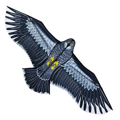 3D 1.1m Flat Eagle Kite Big Fly Bird Kite For Children Flying Bird Kites Windsock Outdoor Toys Cloth