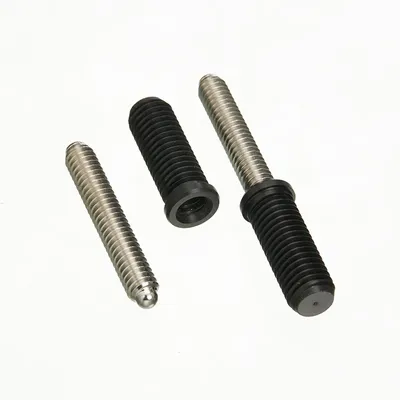 Pool Cue Joint Pin Set Thread 3/8-14 Pin Screw & Insert Set Cue Building Repair Supplies Part Accessory