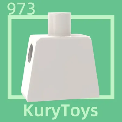 Kury Toys DIY MOC For 973 #100pcs Building block parts For Body Part Torso Plain