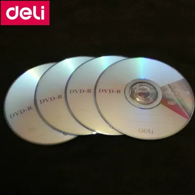 4PCS/LOT Deli 3724 DVD-R Blank Disc Recordable DVD Single Chip Recordable Digital Versatile
