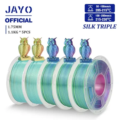 JAYO PLA Rainbow 3D Filament Silk PLA plus Rainbow 3D Printer Filament For FDM 3D Printer Silk PLA+