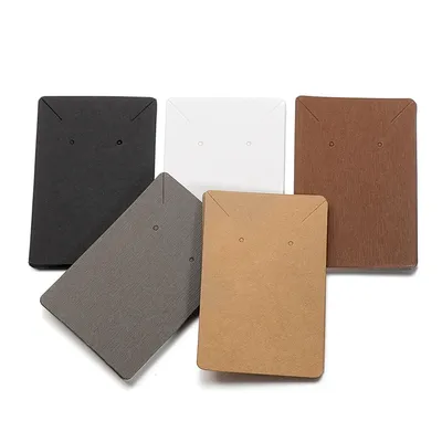 50pcs/lot 6x9cm Kraft Paper Card Earrings Necklaces Display Cards