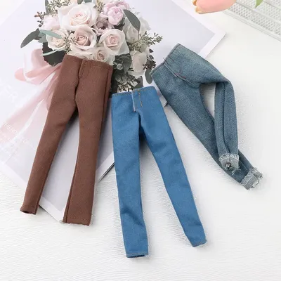 High Quality 1:6 Scale Male Doll Pants Dolls Accessories Toy Clothes Mini Casual Jeans Doll Trousers
