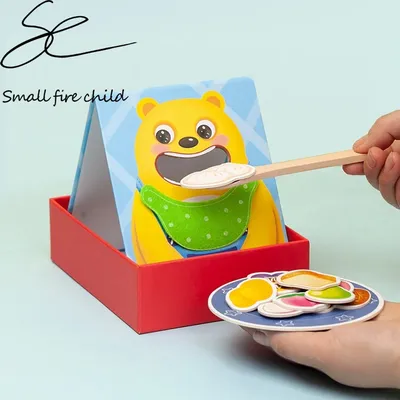 NEW Montessori Parent-Child Interaction Play House Simulation Feeding Game Early Childhood Education