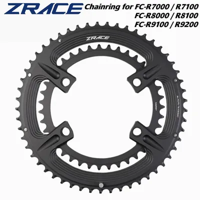 ZRACE 105 FC-R7000 / ULTEGRA FC-R8000 / DURA-ACE FC-R9100 Asymmetric Road Chainring, 50-34T 52-36T
