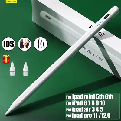 For Apple Pencil 2 1 Stylus Pen Touch For Ipad Air 5 4 9 10 6/7/8 Generation Mini 6 Pro 11 12.9 Palm