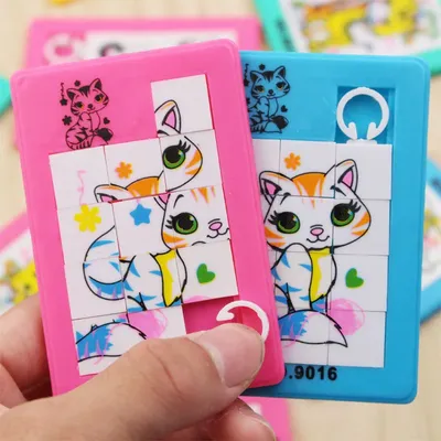 5Pcs Cute Move Animal Jigsaw Puzzle Kids Birthday Party Gift Shower Children Educational Toys Souvenir Party Favors Reward
