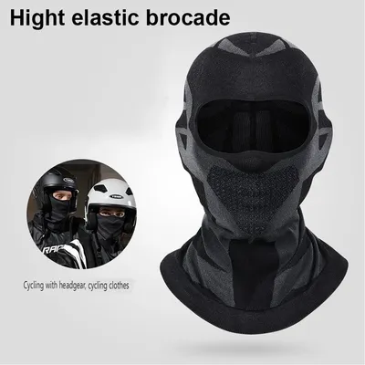 Thermal Motorcycle Riding Face Mask Balaclava Head Cover Ski Bicycle Motocycle Windproof Soft Warm Motorcycle Hat Headwear