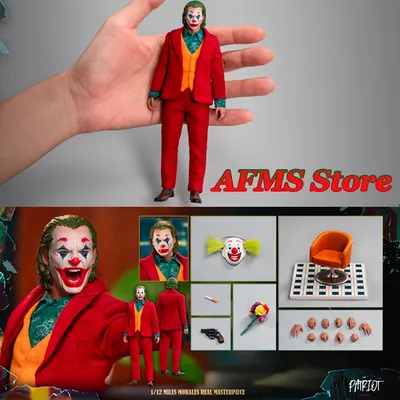 The Patriot Studio 1/12 Scale Collectible Figure Clown Arthur Fleck Manga villain 6 Inches Men Soldier Action Figure