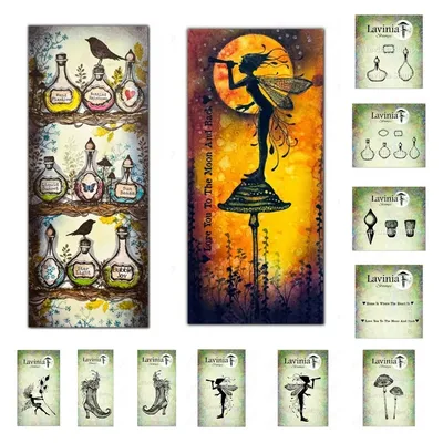 Fairy Crook Stamps Scrapbook Diary Decoration Paper Craft Embossing Template DIY Greeting Card