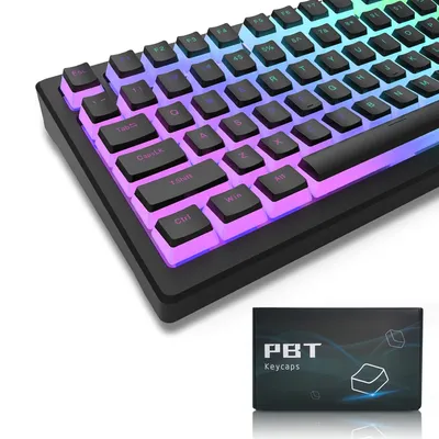 165 Key Pudding PBT Double Shot Keycaps OEM Profile Custom Keycap Set Suit for 100%, 75%, 65%, 60% Gaming Mechanical Keyboard
