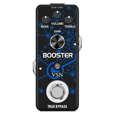 VSN Booster Guitar Effect Pedal,True Gain Booster,Micro Clean Boost Pedal for Electric Guitar Pure