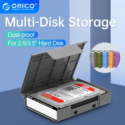 ORICO SSD M.2 Protect Case Hard Case Box with Label for 2.5/3.5 inch Hard Drive Disk SSD HDD Case