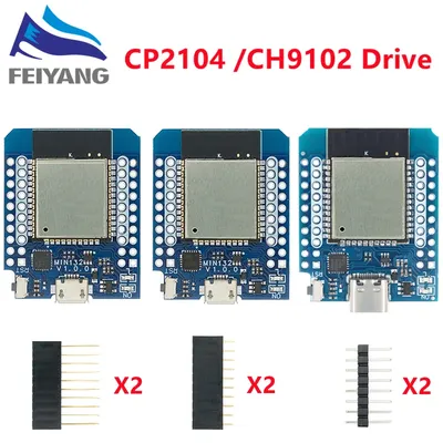 For Wemos Mini D1 ESP8266 ESP32 ESP-32S WIFI Bluetooth CP2104 Development Board Module For Arduino