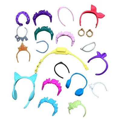 Original 1/6 Doll Headbands Headphone Decors Cute Wrist Rings Colorful Doll Decors DIY Doll Acccessories